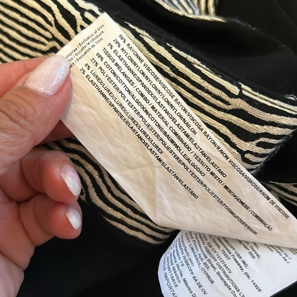 Joseph Ribkoff Black/Gold Ponte Blazer - Picture 8 of 8